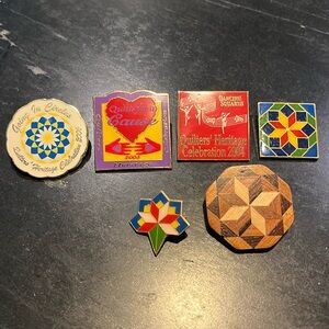 5 Lot Quilting Quilt Collectible Pins Pin 3 from Quilters Heritage Celebration